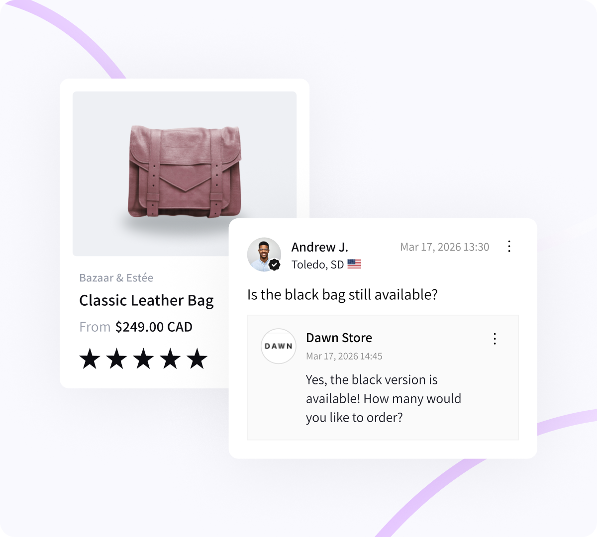 Answer questions or any product